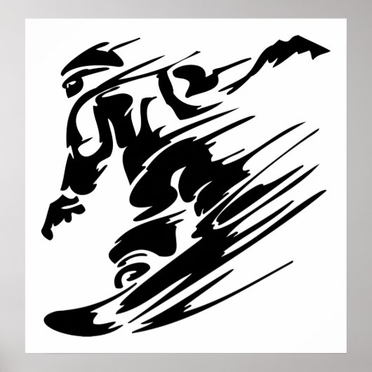 スノーボーディングエクストリームスポーツポスター ポスター (正面)