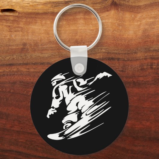 スノーボーディングエクストリームスポーツ キーホルダー (正面)