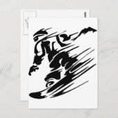 スノーボーディングエクストリームスポーツ ポストカード (正面/裏面)