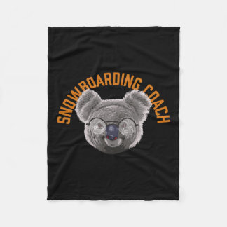 スノーボーディングコーチスノーボーダーおもしろい勝利 フリースブランケット