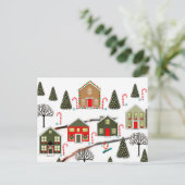 スノーボーディングサンタクリスマス シーズンポストカード (スタンド正面)