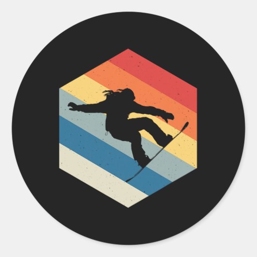 スノーボーディングシャツスノーボーダースノーボードラバーソノ ラウンドシール (正面)