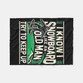 スノーボーディングシャツメンズグランドパスノーボーダースノーボア フリースブランケット (正面(横))