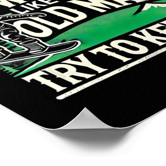 スノーボーディングシャツメンズグランドパスノーボーダースノーボア ポスター (角)