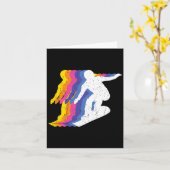 スノーボーディングシャツレトロヴィンテージスノーボーダー – Sn カード (黄色い花)