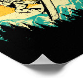 スノーボーディングシャツレトロヴィンテージスノーボーダー – Wi ポスター (角)