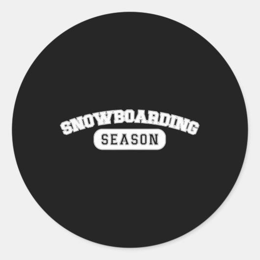 スノーボーディングシーズンバーシティフリースタイルウィンタースポーツ ラウンドシール (正面)