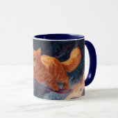 スノーボーディングジンジャーキットンマンガアート マグカップ (正面右)