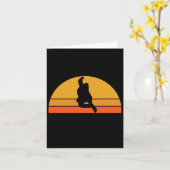 スノーボーディングスノーボーダー雪冬サンセットR カード (黄色い花)