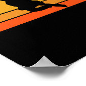 スノーボーディングスノーボーダー雪冬サンセットR ポスター (角)