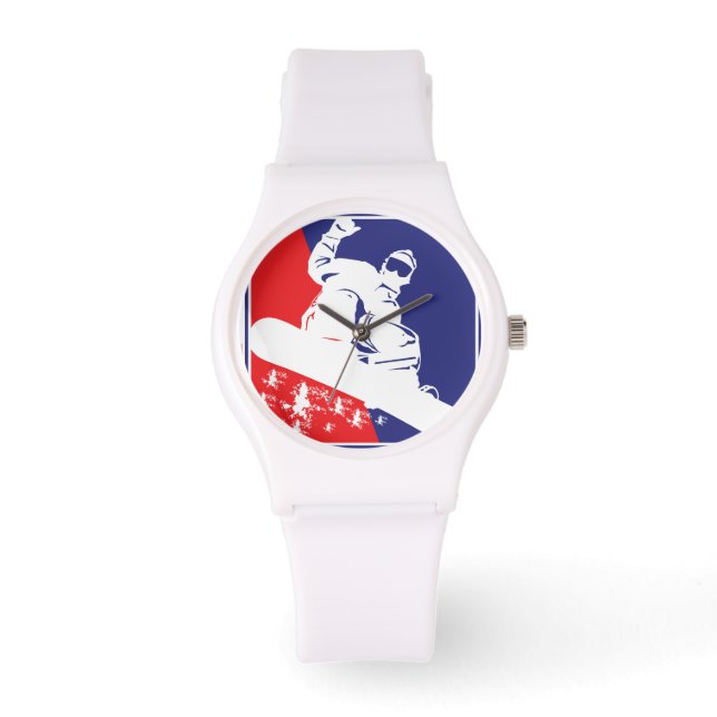 スノーボーディングスノーボーダー 腕時計 (正面)