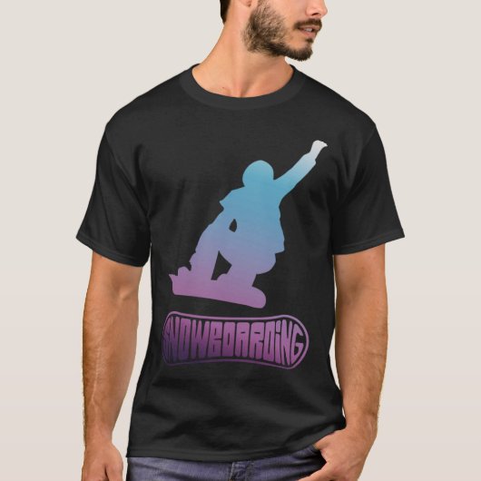 スノーボーディングスノーボーダー Tシャツ (正面)