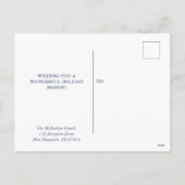 スノーボーディングハイランド牛はがき シーズンポストカード (裏面)