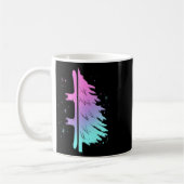 スノーボーディングパインギフトフォーウィンターホリデーズスノーボア コーヒーマグカップ (左)