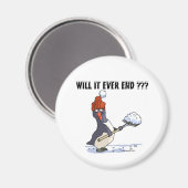 スノーボーディングペンギン マグネット (正面/裏面)