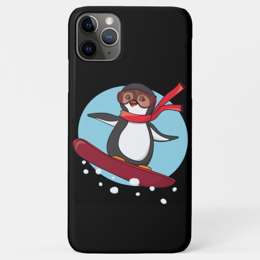 スノーボーディングペンギン Case-Mate iPhoneケース (裏面)
