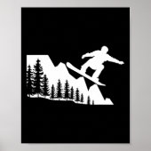 スノーボーディングマウンテンウィンタースポーツアドベンチャースノー ポスター (正面)