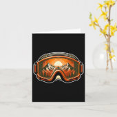 スノーボーディングマウンテンスノーボードエクストリームスポーツスノー カード (黄色い花)