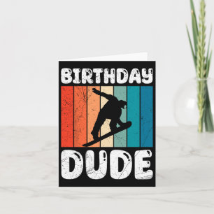 スノーボーディング誕生日おもしろいドゥデスノーボーダーボーイ カード