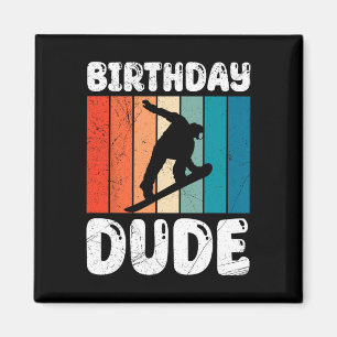 スノーボーディング誕生日おもしろいドゥデスノーボーダーボーイ マグネット