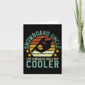 スノーボードおじさんおもしろいヴィンテージスノーボードギフトSn カード (正面)