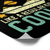 スノーボードおもしろいキッズヴィンテージスノーボードことわざG ポスター (角)