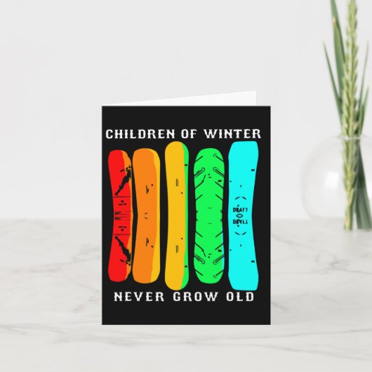 スノーボードおもしろいボード カード (正面)