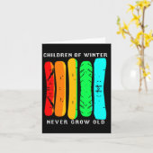 スノーボードおもしろいボード カード (黄色い花)