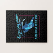 スノーボードが大好きな女の子 ジグソーパズル (横)