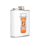 スノーボードが私の麻薬 フラスク (右)