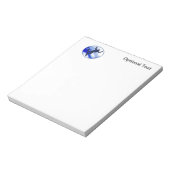 スノーボードとスノーフレーク ノートパッド (回転)