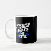 スノーボードと私のスタイル コーヒーマグカップ (左)