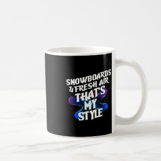 スノーボードと私のスタイル コーヒーマグカップ