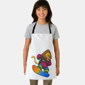 スノーボードにライオン エプロン (インサイチュ)