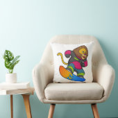 スノーボードにライオン クッション (椅子)