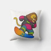 スノーボードにライオン クッション (裏面)