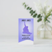 スノーボードのインストラクターの名刺 名刺 (スタンド正面)