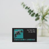 スノーボードのカスタマイズ可能な名刺 名刺 (スタンド正面)