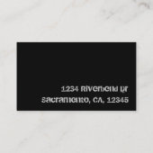 スノーボードのカスタマイズ可能な名刺 名刺 (裏面)