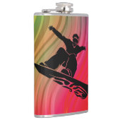 スノーボードのジャンプ フラスク (右)