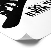 スノーボードのスノーボードギフトまで飛ばすか? ポスター (角)