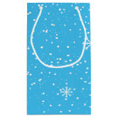 スノーボードのスノーマン ワイン ギフトバッグ (裏面)