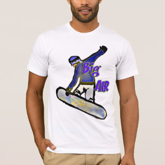 スノーボードのティー Tシャツ