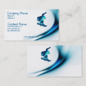 スノーボードのデザインの名刺 名刺 (正面/裏面)
