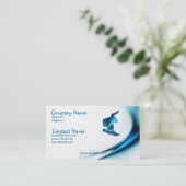 スノーボードのデザインの名刺 名刺 (スタンド正面)