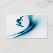 スノーボードのデザインの名刺 名刺 (裏面)