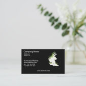 スノーボードのデザインの名刺 名刺 (スタンド正面)