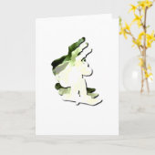 スノーボードのデザインの挨拶状 カード (黄色い花)