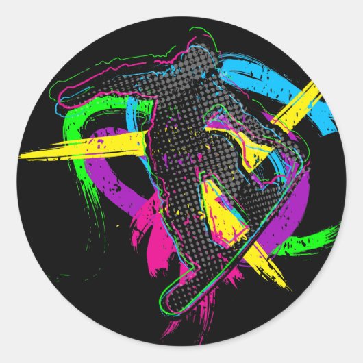 スノーボードのトリック ラウンドシール (正面)