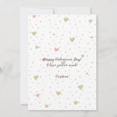 スノーボードのバレンタインデーのカード シーズンカード (裏面)